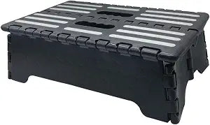 5 inch Portable Folding Step Stool, Plastic Collapsible Step Stool
