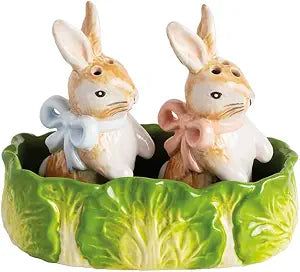 Mud Pie Easter Bunny Salt And Pepper Set