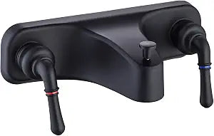 Mobile Home Tub Shower Faucet, Fits RV & Camper, Matte Black 8" Centerset