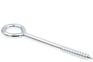Prime-Line 9067428 Screw Eye, Lag Thread, 1/4 in X 3-3/4 in, Zinc Plated Steel, Pack of 10