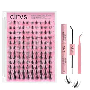 Anime lash clusters���Manga lash clusters kit,Lash Extension at Home Beginner-Friendly Lashes���Spiky Eye Lashes Natural Looking 8-16mm���with Bond and Seal Tweez