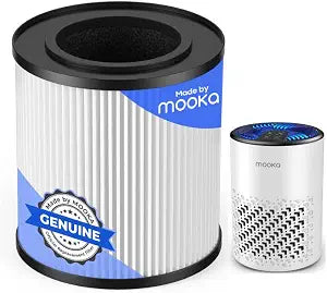 MOOKA Genuine KJ067L Air Filter Replacement, KJ067L Air Purifier Filters, 3-in-1 High-Efficiency Activated Carbon for Wildfire, Pet Dander, Smoke, Odor, Dust