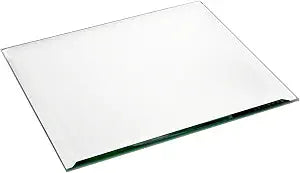 Plymor 8 x 8 inch Square, 5mm Thick, Beveled Glass Mirror