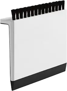 Kohler K-6379-0 Kitchen Sink Squeegee and Countertop Brush, Multi-Purpose, Cleans Wet and Dry Spills, Dishwasher Safe, White