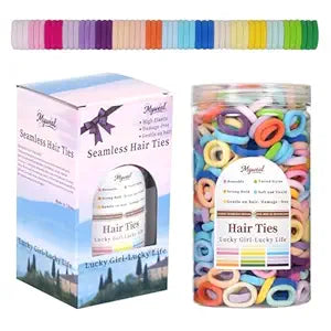 500PCS Baby Hair Ties No Damage, Toddlers Hair Bands for Little Girls Kids