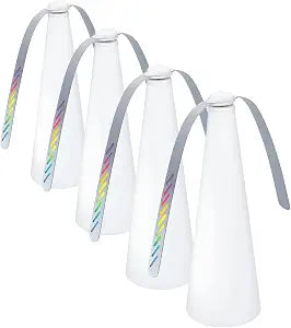 Fly Fans for Outdoor Tables, with Twin Blades; Battery Powered; Suitable for outdoor picnics, BBQ, gatherings, restaurants, kitchens (White 4PCS)