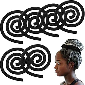 Hoteam Spiral Metal Wire Hair Ties for Dreadlocks Locs,Black
