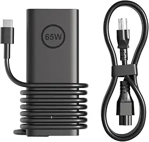 65W USB C Charger Compatible with Dell Chromebook 11 3100/3100 2 in 1 3110/3110 2-in-1 5190/5190 2-in-1 13 14 3300 3380 3400 DA65NM190 HKA65NM200 LA65NM190 HA65NM190 Touchscreen Laptop
