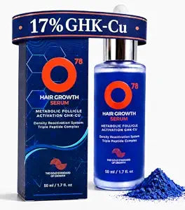 GHK-CU Peptide Hair Growth Serum for Hair Density, Lightweight Multi-Peptide Scalp Serum with Copper Peptides for Fuller Hair, Scalp Barrier, Metabolic Follicle Activation | Women and Men, 50ml