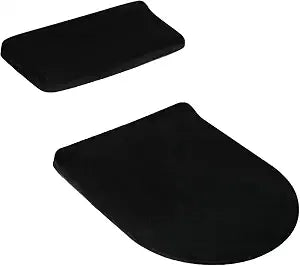Toilet Lid Cover and Toilet Tank Lid Cover, Black