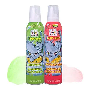 FUN HOUSE | KIDS FOAM SOAP | 8.2oz | GREEN APPLE & RASPBERRY-LIME | 2 PACK