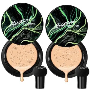 Air Cushion Foundation Concealer Full Coverage CC Cream (2PCS Natural)