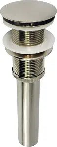 Kingston EV8318 Push Pop-Up Bathroom Sink Drain, Brushed Nickel