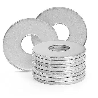 M5 Stainless Steel Flat Washers - Approx. 5mm ID x 15mm OD - 100 Pcs