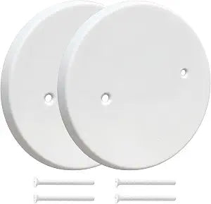 5-1/4" Electrical Box Cover Plate, Screw Hole Spacing 2-3/4 - 2 Pack