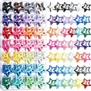 YGDZ Star Hair Clips, 112PCS Colorful Y2K Hair Accessories for Women Girls