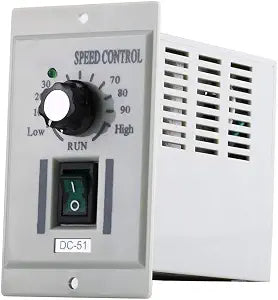 DC Motor Speed Controller AC 110V Input DC 24V-90V Output Motor Speed Controller Switch Electric Speed Regulator for Permanent Magnet DC Motor 400W DC-51