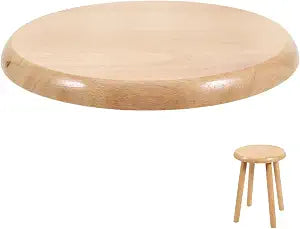 DOITOOL Wooden Bar Stool Seat Replacement, Round Chair Seat Top 11.6 Inch Solid Wood Bar Stool Top for Home Office Barstools