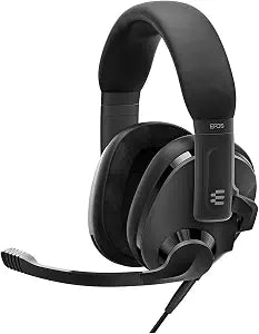 EPOS H3 Closed Acoustic Gaming Headset with Noise-Cancelling Microphone - Plug & Play Audio - Around The Ear - Adjustable, Ergonomic - for PC, Mac, PS4, PS5, Switch, Xbox - Onyx Black