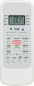 Replacement Remote Control for Midea TGM AC Air Conditioner RG51A(2)/EU1 RG51A(2) EU1 MWPOT12SA MWPOT12S MWPOT18S MWPOT24S