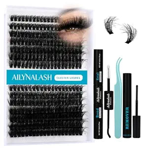Lash Clusters Kit 60D+80D Fluffy Eyelash Clusters 10-18mm 280pcs