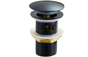 Pop-up Tub Drain Kit, Matte Black Tub Stopper for Freestanding Bathtub, Freestanding Tub Drain Kit