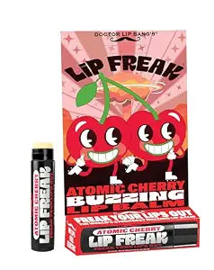 Doctor Lip Bang's BUZZING Lip Balm | Lip Freak| 100% All Natural | Cruelty Free | Atomic Cherry