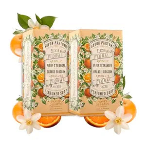 Panier des Sens Orange Blossom Triple-Milled Soap Bar Duo, 2 x 5.3 oz