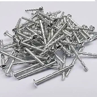 Truss Head Break Away Screws, Imperial 8-32 Thread x 1-3/4", 80-Pcs/11ounces Long Slub Bolts for Cabinet Drawer and Door Handles and KnobsLong Slub Machine Phillips Screws