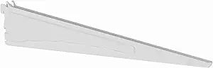 ClosetMaid 2854 ShelfTrack Locking Shelf Bracket for 16 in. Deep Wire Shelving, for Adjustable Closet Systems, 1-Pack, White