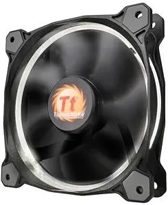 Thermaltake RIING 120mm Red LED Ultra Quiet High Airflow Computer Case Fan White