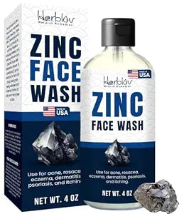 Pyrithione Zinc Face Wash | 2% ZnP Zinc Soap Skin Therapy Body Cleanser for Acne, Rosacea, Eczema, Dermatitis, Psoriasis, Itching | Cleansing, Calming Facial Wash | Zinc Face & Body Wash Made in USA