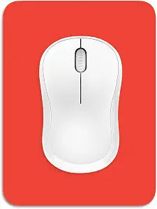 Small Mouse Pad, 6 x 8 Inch Thick Rubber Premium-Textured Non-Slip Portable & Washable Mini Mouse Mat for Women Men Wireless Laptops Keyboard Tray Gaming Work Computer Office Travel, Red