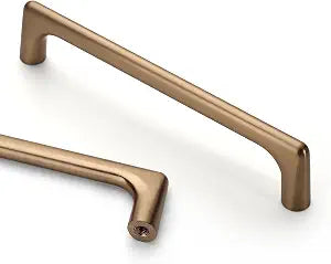Asidrama 10 Pack 5 Inch(128mm) Champagne Bronze Cabinet Pulls Cabinet Handles Cupboard Handles Kitchen Cabinet Hardware for Cupboard Drawer Pulls