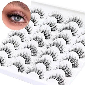 Losha Lashes Wispy False Eyelashes Natural Faux Mink Lashes (G2-M)