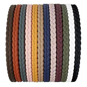 7mm Thin Headbands For Women, 12 Pcs Plastic Headband with Teeth Head Bands