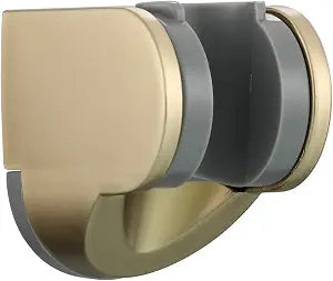 Tecmolog Brushed Gold Handheld Shower Head Holder ABS Wall Mount Shower Wand Hose Sprayer Holder Bracket, ST01J2