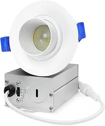 Waterproof recessed Shower Light,3 inch COB Ultra-Thin 9W with Junction Box,3 Colors Adjustable,Suitable for Bathroom,Parlor,Bedroom,Kitchen,Balcony