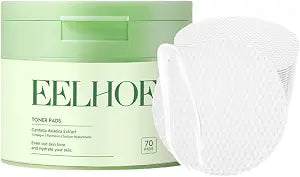 70 Count Toner Pads,Infused with Centella Asiatica Extract & Collagen to Improve Uneven Skin Tone and Deeply Hydrate, Repairing Skin Dark Spots and Dullness Suitable for All Skin Types