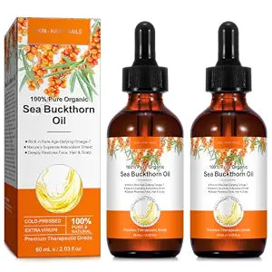 100% Pure Organic Sea Buckthorn Oil, 60 ml, 2-Pack
