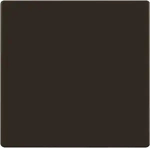 ENERLITES Screwless Double Blank Wall Plate Cover, 2-Gang, 1 Pack, Brown