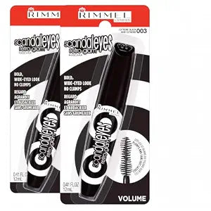 Rimmel London Scandaleyes Retro Glam Mascara,Volumizing,Plumps Lashes,No Clumps,003,Grape Carded,0.4oz,(Pack of 2)