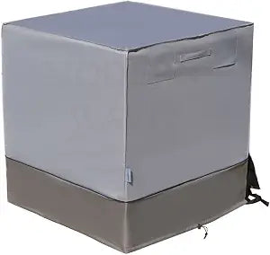 MODERN WAVE - Extra Thick Air Conditioner Cover for Outside Units - Durable Winter, Waterproof Full AC Cover (Oxford, 35"x35"x39")