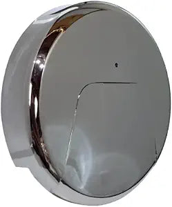 Oversized Blank Overflow Plate - 3-1/4" Diameter - Chrome Plated - Made In USA