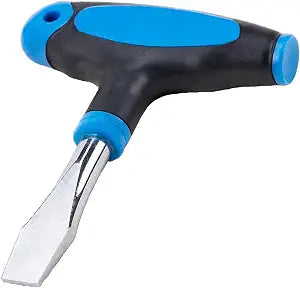 10mm T Handle Flat Head Screwdriver with Ergonomic Plastic Handle Wide Flathead Screwdriver for Slotted Screws, Used on Quick Release Plate, Camera Tripod Monopod and General Maintenance