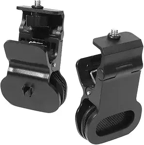 2 Pack Webcam Stand Mount Monitor Clips with 1/4''-20 Screw Phone Light Clip Video Camera Mount Holder for Monitor Top Laptop Screen Video Live Streaming Virtual Meeting Conference Webcams