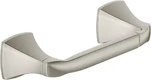 Moen Voss Collection Brushed Nickel Pivoting Toilet Paper Holder, Wall Mounted Double Post Toilet Tissue Holder, YB5108BN