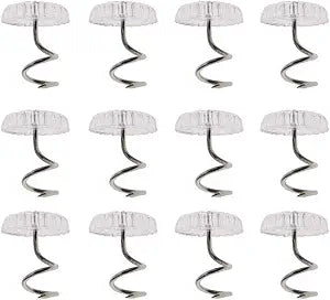 12 Pcs Twisty Pins Clear Head Plastic for Upholstery (12)