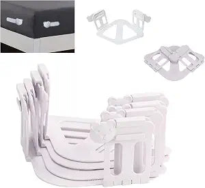Bed Sheet Holders for Corners - 4 Pieces Heavy Duty Bed Sheet Grippers Upgraded Foldable, Anti-Slip, Invisible Fitted Sheet Holder Universal Fit
