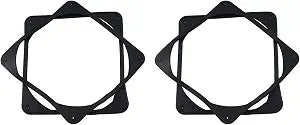 TAODAN 4pcs 120mm Black Antivibration Rubber Fan Gasket Shock Absorption Pad for Computer PC Case, Black